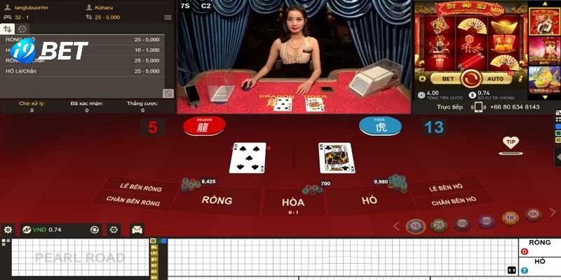 Các hoạt động game Rồng Hổ trên bàn cược